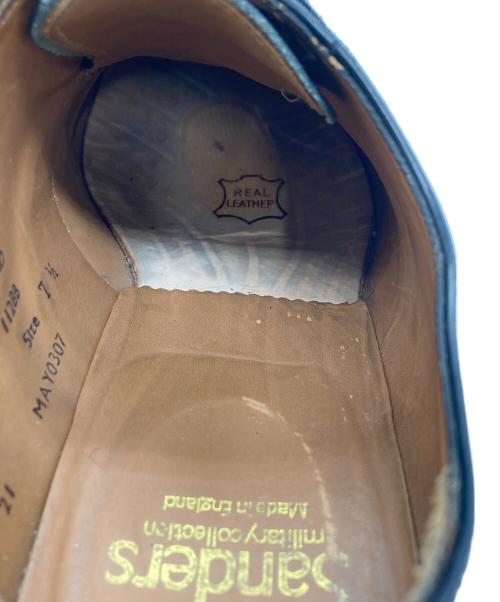 SANDERS（サンダース）SANDERS (サンダース) MILITARY DERBY SHOE ブラック サイズ:7 1/2の古着・服飾アイテム
