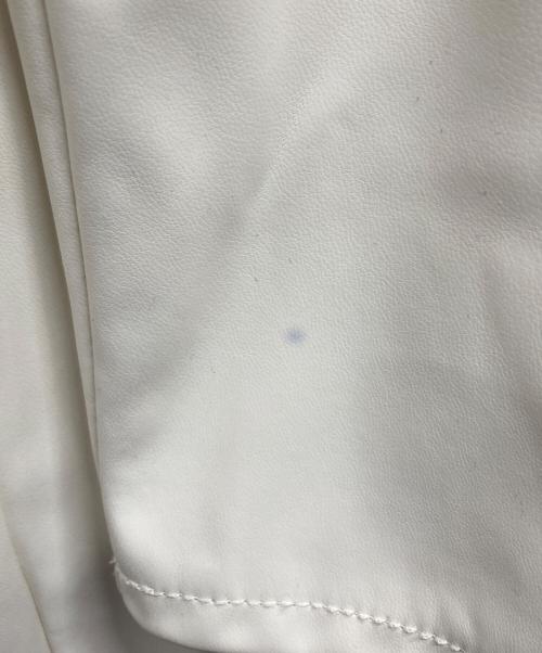 Ameri（アメリ）Ameri (アメリ) LIKE WORKER SYNTHETIC LEATHER PANT ホワイト サイズ:S 未使用品の古着・服飾アイテム