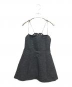 Ameriアメリ）の古着「MEDI 2WAY JACQUARD BARE TOP」｜ブラック