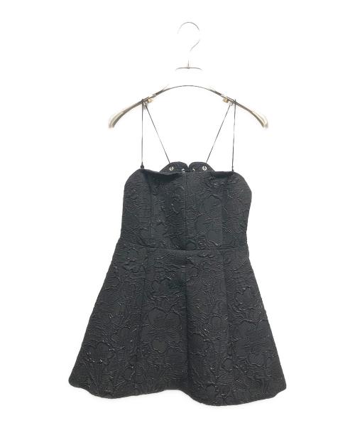 Ameri（アメリ）AMERI (アメリ) MEDI 2WAY JACQUARD BARE TOP ブラック サイズ:S 未使用品の古着・服飾アイテム