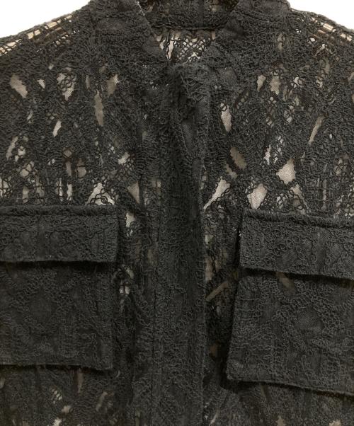 Ameri（アメリ）AMERI (アメリ) LACE WORKPOCKET VEST ブラック サイズ:ＦＲＥＥの古着・服飾アイテム