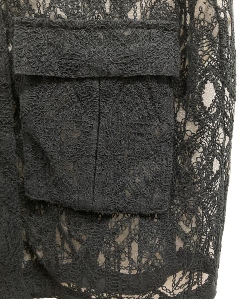 Ameri（アメリ）AMERI (アメリ) LACE WORKPOCKET VEST ブラック サイズ:ＦＲＥＥの古着・服飾アイテム