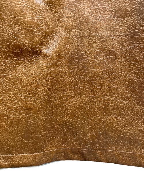 Ameri（アメリ）AMERI (アメリ) CRASH FAKE LEATHER COAT ブラウン サイズ:Sの古着・服飾アイテム