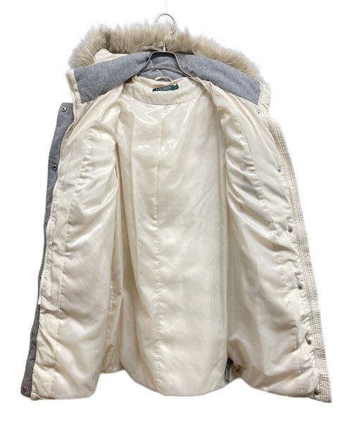 LAUREN RALPH LAUREN（ローレンラルフローレン）LAUREN RALPH LAUREN (ローレンラルフローレン) ファージャケット ホワイト サイズ:Sの古着・服飾アイテム