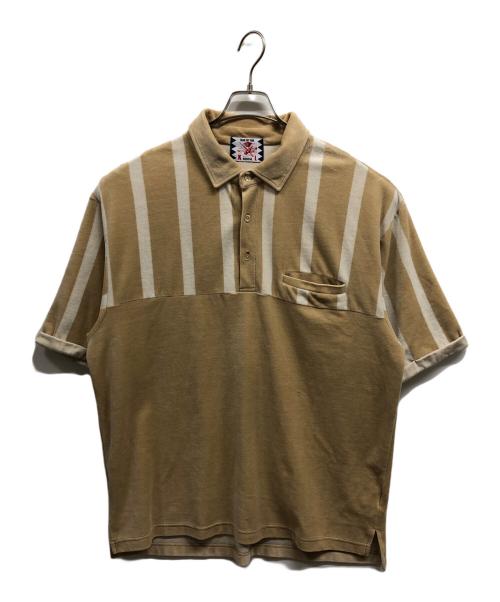 son of the cheese（（サノバチーズ））SON OF THE CHEESE (（サノバチーズ）) 1 SS PILE POLO SHIRT ベージュ サイズ:Lの古着・服飾アイテム