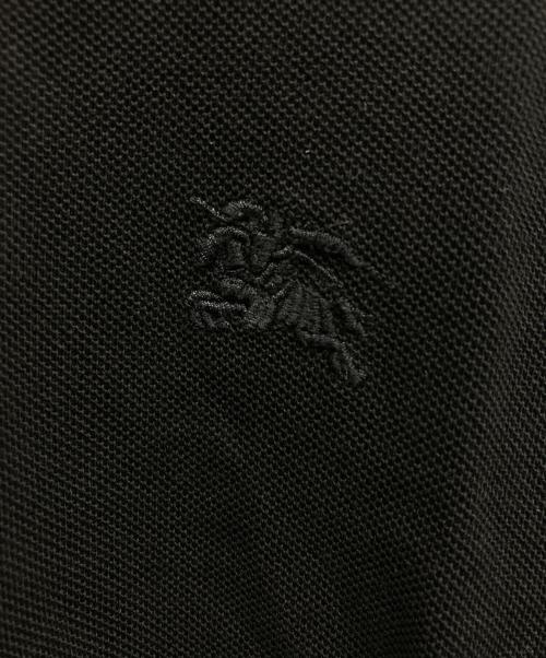 BURBERRY LONDON（バーバリーロンドン）BURBERRY LONDON (バーバリーロンドン) L/Sポロシャツ ブラック サイズ:Mの古着・服飾アイテム