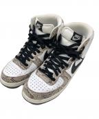 NIKEナイキ）の古着「ハイカットスニーカー」｜ベージュ