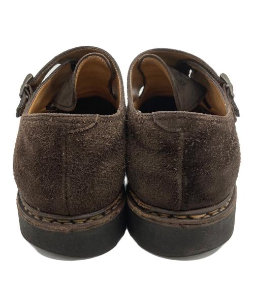 PARABOOT（パラブーツ）PARABOOT (パラブーツ) ダブルモンクストラップ スウェードシューズ ブラウン サイズ:8 1/2の古着・服飾アイテム