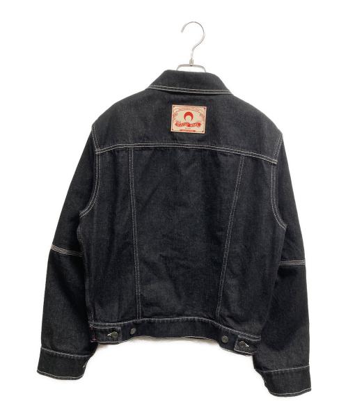 MARINE SERRE（マリーンセル）marine serre (マリーンセル) Moon Laser Denim Trucker Jacket ブラック サイズ:46の古着・服飾アイテム