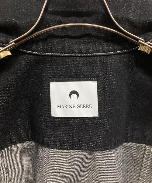 MARINE SERRE（マリーンセル）marine serre (マリーンセル) Moon Laser Denim Trucker Jacket ブラック サイズ:46の古着・服飾アイテム