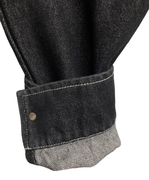 MARINE SERRE（マリーンセル）marine serre (マリーンセル) Moon Laser Denim Trucker Jacket ブラック サイズ:46の古着・服飾アイテム