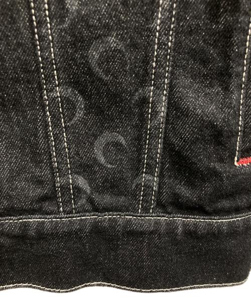 MARINE SERRE（マリーンセル）marine serre (マリーンセル) Moon Laser Denim Trucker Jacket ブラック サイズ:46の古着・服飾アイテム