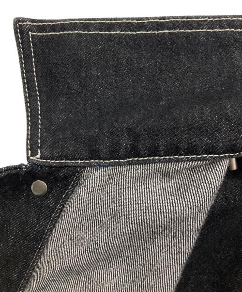 MARINE SERRE（マリーンセル）marine serre (マリーンセル) Moon Laser Denim Trucker Jacket ブラック サイズ:46の古着・服飾アイテム