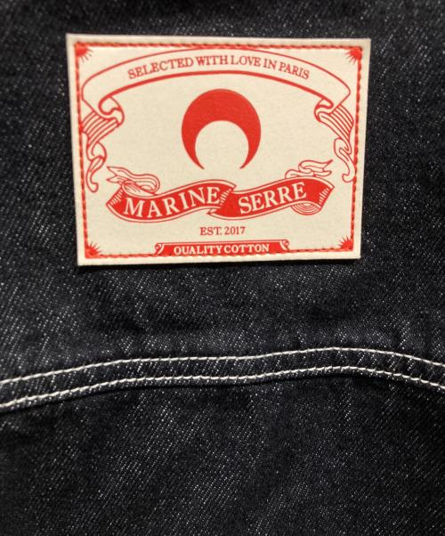 MARINE SERRE（マリーンセル）marine serre (マリーンセル) Moon Laser Denim Trucker Jacket ブラック サイズ:46の古着・服飾アイテム