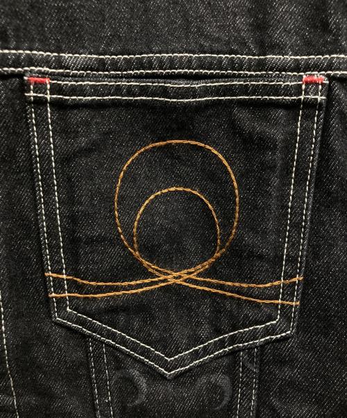 MARINE SERRE（マリーンセル）marine serre (マリーンセル) Moon Laser Denim Trucker Jacket ブラック サイズ:46の古着・服飾アイテム