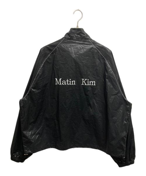 Matin Kim（マーティン・キム）Matin Kim (マーティン・キム) LOGO COATING JACKET ブラック サイズ:Freeの古着・服飾アイテム