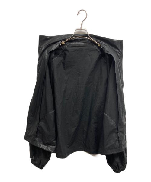 Matin Kim（マーティン・キム）Matin Kim (マーティン・キム) LOGO COATING JACKET ブラック サイズ:Freeの古着・服飾アイテム