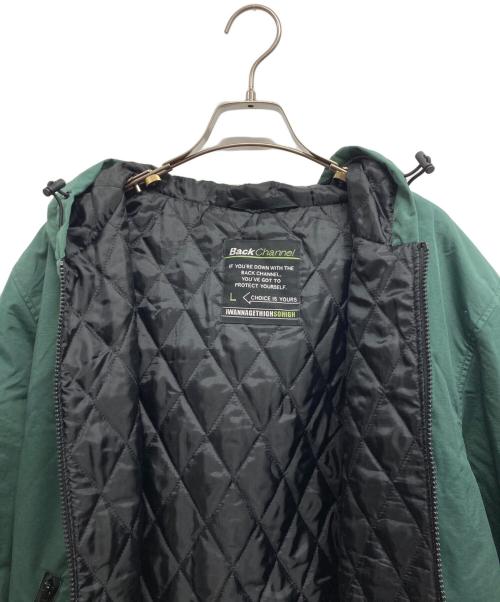 BACK CHANNEL（バックチャンネル）BACK CHANNEL (バックチャンネル) ナイロンジャケット グリーン サイズ:Lの古着・服飾アイテム