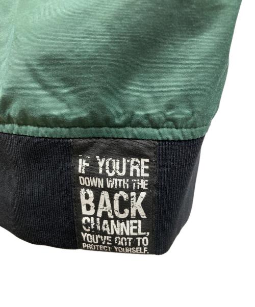 BACK CHANNEL（バックチャンネル）BACK CHANNEL (バックチャンネル) ナイロンジャケット グリーン サイズ:Lの古着・服飾アイテム