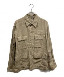 KAPTAIN SUNSHINE（キャプテンサンシャイン）の古着「Safari Shirt Jacket」｜ベージュ