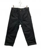 COMOLIコモリ）の古着「コットンダック ペインターパンツ」｜ブラック