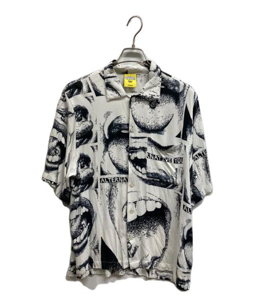 POLAR SKATE（ポーラー スケート）POLAR SKATE (ポーラー スケート) 半袖シャツ/POLAR SKATEシャツ ホワイト サイズ:Mの古着・服飾アイテム