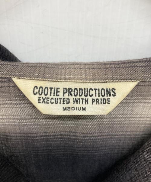 COOTIE PRODUCTIONS（クーティープロダクツ）COOTIE PRODUCTIONS (クーティープロダクツ) オンブレチェックシャツ ブラック サイズ:Mの古着・服飾アイテム