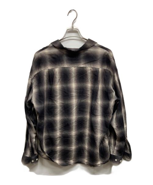 COOTIE PRODUCTIONS（クーティープロダクツ）COOTIE PRODUCTIONS (クーティープロダクツ) オンブレチェックシャツ ブラック サイズ:Mの古着・服飾アイテム