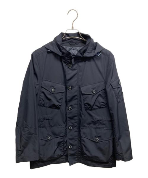 MACKINTOSH LONDON（マッキントッシュ ロンドン）MACKINTOSH LONDON (マッキントッシュ ロンドン) BERWICKポリエステルフーデットブルゾン ネイビー サイズ:38の古着・服飾アイテム