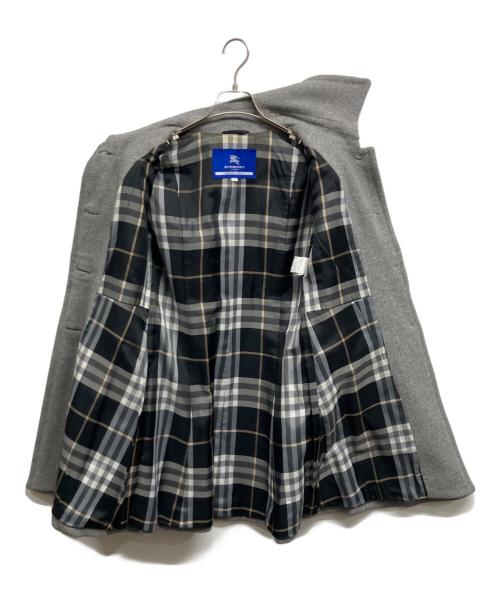 BURBERRY BLUE LABEL（バーバリー ブルー レーベル）BURBERRY BLUE LABEL (バーバリーロンドンブルーレーベル) ウールコート グレー サイズ:SIZE 40の古着・服飾アイテム