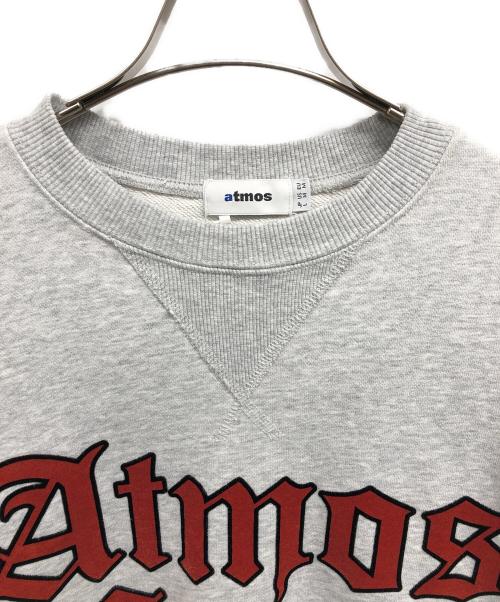 ATMOS（アトモス）atmos (アトモス) フロッキー プリント スウェットシャツ グレー サイズ:Lの古着・服飾アイテム