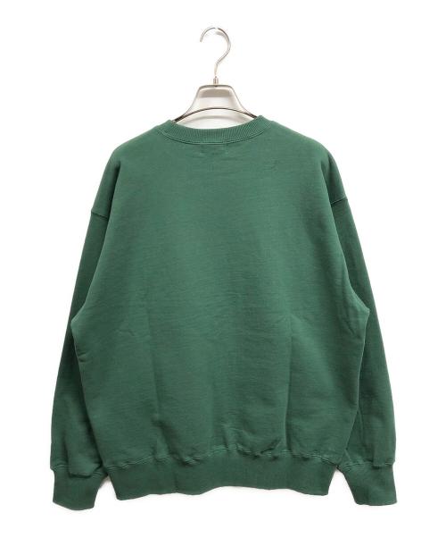 ATMOS（アトモス）atmos (アトモス) Vintage college logo Crew Sweatshirt グリーン サイズ:Lの古着・服飾アイテム