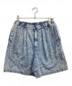 ）の古着「Piping Line Denim Shorts」｜ネイビー