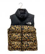 THE NORTH FACEザ ノース フェイス）の古着「1996 RETRO NUPTSE DOWN VEST」｜ブラック×ベージュ