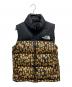 THE NORTH FACE（ザ ノース フェイス）の古着「1996 RETRO NUPTSE DOWN VEST」｜ブラック×ベージュ