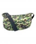 PORTER×A BATHING APEポーター×ア ベイシング エイプ）の古着「コラボ ショルダーバッグ」｜グリーン