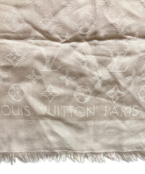 LOUIS VUITTON（ルイ ヴィトン）LOUIS VUITTON (ルイ ヴィトン) 大判ストール アイボリーの古着・服飾アイテム