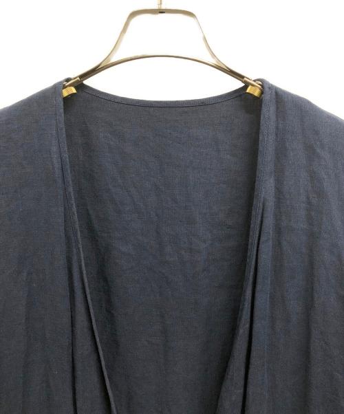 nest Robe（ネストローブ）nest Robe (ネストローブ) リネンブラウスワンピース ネイビー サイズ:freeの古着・服飾アイテム