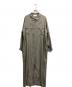 RIM.ARK（リムアーク）の古着「Gloss maxi shirt dress」｜ベージュ