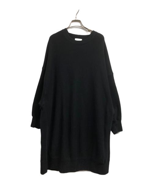 HYKE（ハイク）HYKE (ハイク) スウェットワンピース ブラック サイズ:1の古着・服飾アイテム