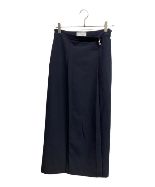 RIM.ARK（リムアーク）RIM.ARK (リムアーク) Lower part pleats SK ネイビー サイズ:38の古着・服飾アイテム