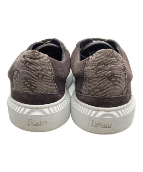 HERNO（ヘルノ）HERNO (ヘルノ) スウェードローカットスニーカー ブラウン サイズ:UK7.5の古着・服飾アイテム