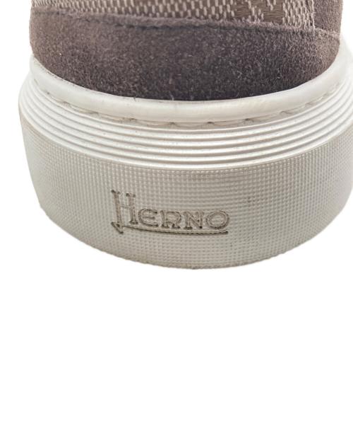 HERNO（ヘルノ）HERNO (ヘルノ) スウェードローカットスニーカー ブラウン サイズ:UK7.5の古着・服飾アイテム