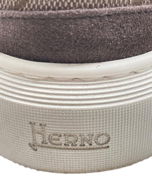 HERNO（ヘルノ）HERNO (ヘルノ) スウェードローカットスニーカー ブラウン サイズ:UK7.5の古着・服飾アイテム