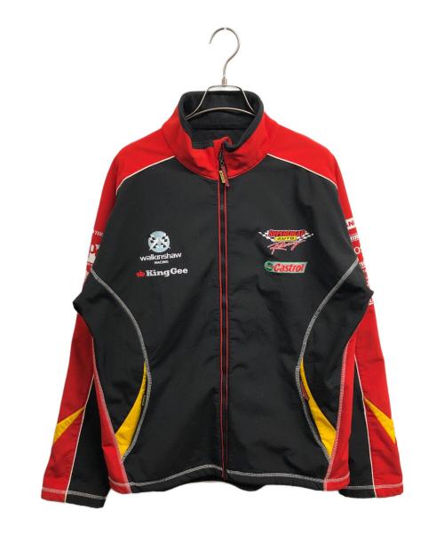 SUPERCHEAP AUTO（スーパーチープ オート）SUPERCHEAP　AUTO (スーパーチープ オート) レーシングジャケット レッド×ブラック サイズ:Lの古着・服飾アイテム