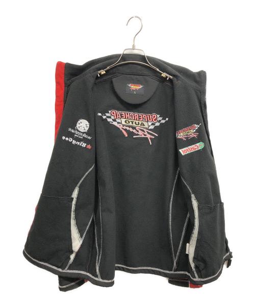SUPERCHEAP AUTO（スーパーチープ オート）SUPERCHEAP　AUTO (スーパーチープ オート) レーシングジャケット レッド×ブラック サイズ:Lの古着・服飾アイテム