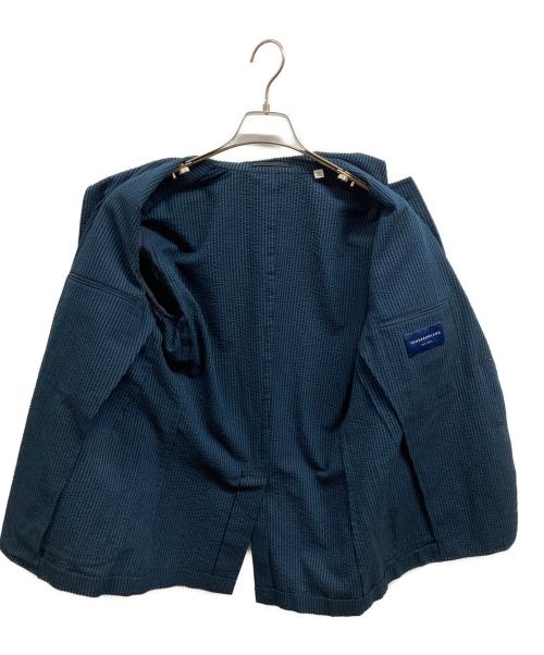 TOMORROW LAND（トゥモローランド）TOMORROW LAND (トゥモローランド) シアサッカーストライプジャケット ネイビー サイズ:44の古着・服飾アイテム