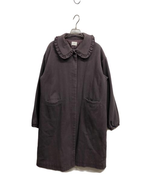 merry jenny（メリージェニー）merry jenny (メリージェニー) ステンカラーツイルジャケット パープル サイズ:FREEの古着・服飾アイテム