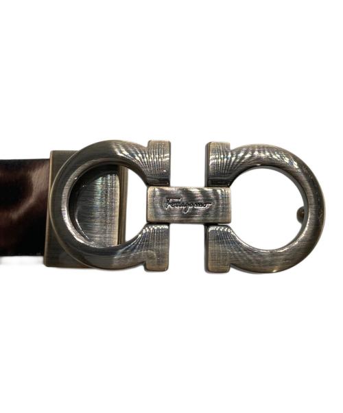 Ferragamo（フェラガモ）Ferragamo (フェラガモ) レオパード柄 ガンチーニベルトの古着・服飾アイテム