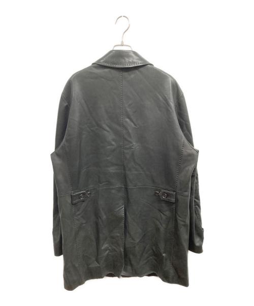 D'URBAN（ダーバン）D'URBAN (ダーバン) レザーコート ブラック サイズ:LLの古着・服飾アイテム